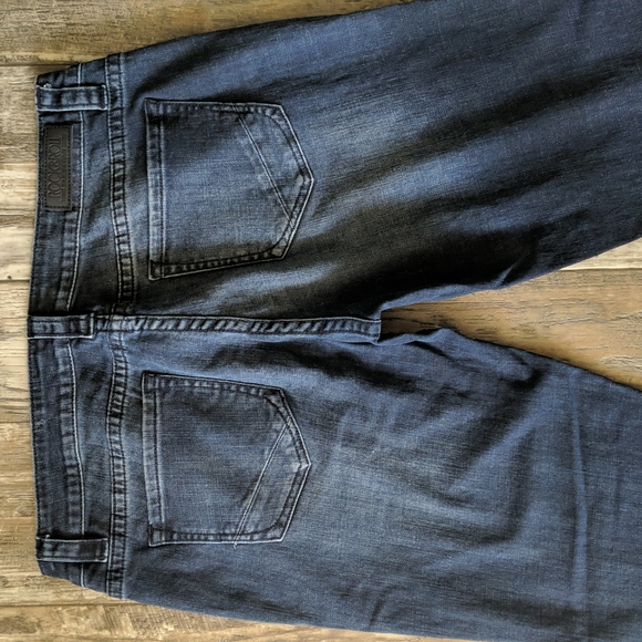 ROCK & ROLL COWGIRL low-rise trouser jeans flares wide leg 34x36L like new TALL - Picture 9 of 16